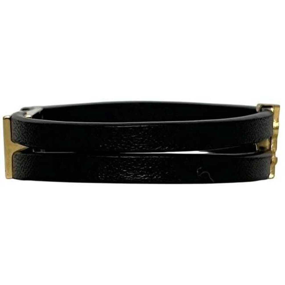 Saint Laurent Bracelet ec-24949 Black YSL Leather SAINT LAURENT PARIS Double-... - Picture 6 of 11